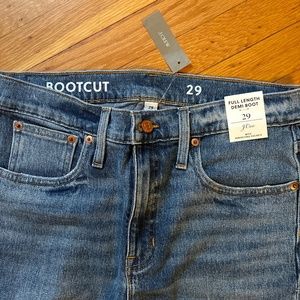 J.Crew Full Length Demi Boot jeans